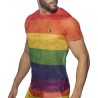 Addicted Mesh Rainbow T-shirt AD1167 | Addicted Austria – fast delivery
