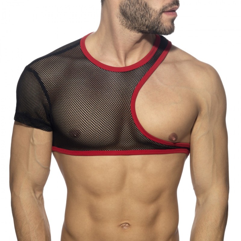 Addicted Irregular Mesh Crop Top ADF163 | Addicted Österreich – schneller Versand