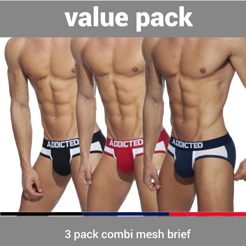 Addicted 3er Pack Combi Mesh Slips AD845 | Addicted Österreich – schneller Versand