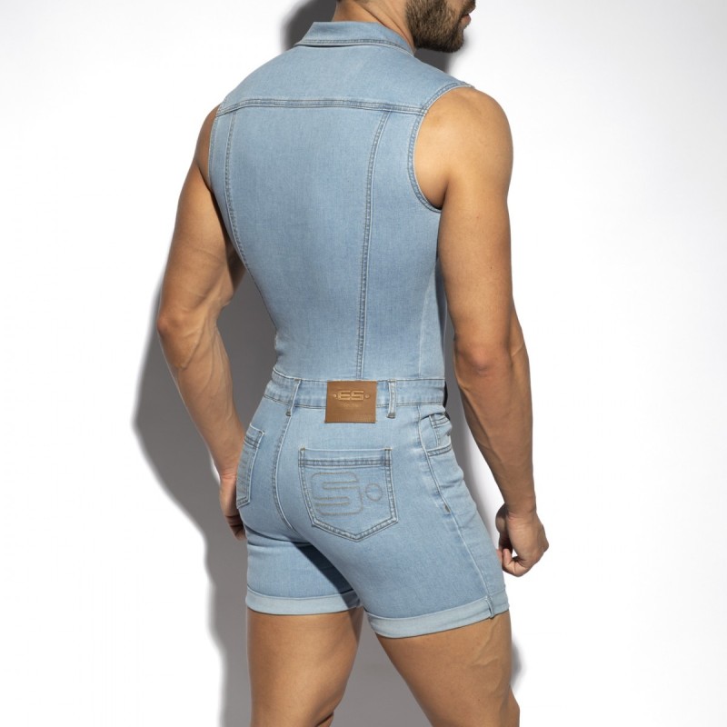 ES Collection Urban Denim Jumpsuit Shorts ESJ069 | Addicted Österreich – schneller Versand