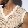 Es Collection Naturfarbenes gehäkeltes V-Ausschnitt Tanktop TS350 | Addicted Österreich – schneller Versand