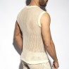 Es Collection Naturfarbenes gehäkeltes V-Ausschnitt Tanktop TS350 | Addicted Österreich – schneller Versand