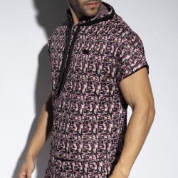 Es Collection Locker geschnittener ärmelloser Kapuzenpullover Labyrinth SP334 | Addicted Österreich – schneller Versand