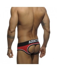 Addicted Boxershorts mit doppeltem Bund und offenem Gesäß AD306