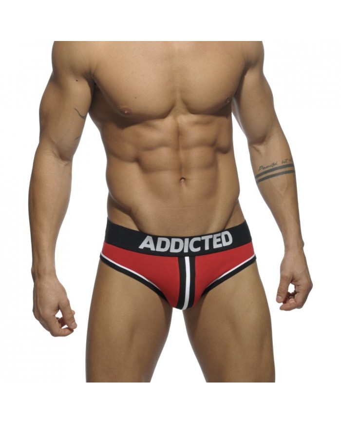 Addicted Slip mit doppeltem Bund und offenem Gesäß AD305