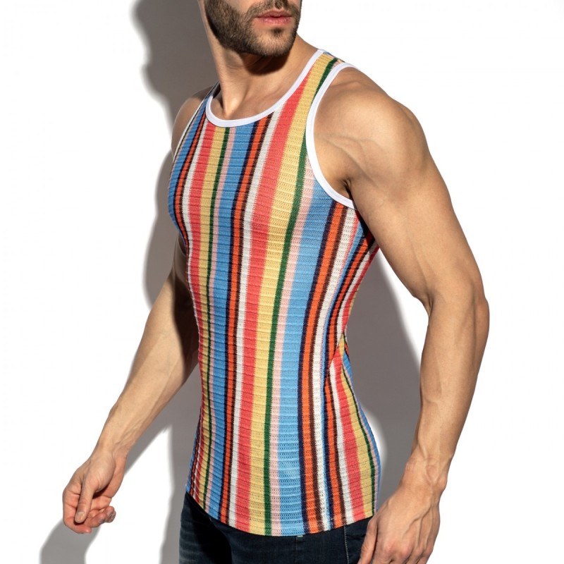 ES Collection Gelato Gestreiftes Tanktop TS373 | Addicted Österreich – schneller Versand