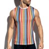 ES Collection Gelato Gestreiftes Tanktop mit breiten Trägern TS374 | Addicted Österreich – schneller Versand