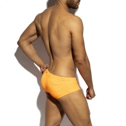 ES Collection Neonfarbiger Bade Slip Mit Knitteroptik 2610 | Addicted Österreich – schneller Versand