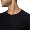 Addicted Schwarzes Stripes T-Shirt AD1421 | Addicted Österreich – schneller Versand