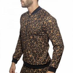 Addicted Leopard Bomber Jacket AD1132