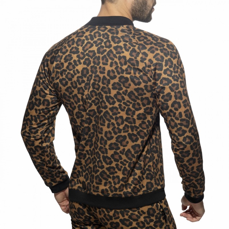 Addicted Leopard Bomber Jacket AD1132