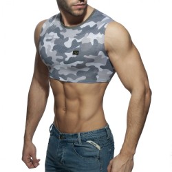 Addicted Sleeveless Camo Crop Top AD869 | Addicted Austria – fast delivery