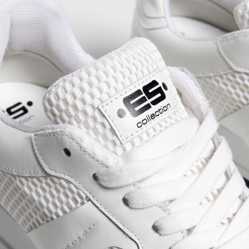 ES Collection White Mesh Sneakers SNL32
