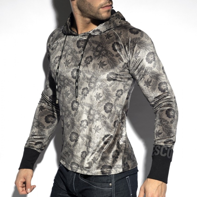 ES Collection Samt Blumen Hoodie SP262 | Addicted Österreich – schneller Versand