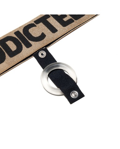 Addicted Riemen mit abnehmbarem Penisring AD859