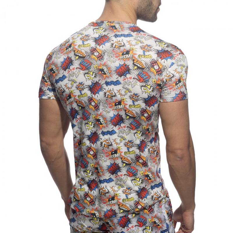 Addicted Comic V Neck T-Shirt AD1086 | Addicted Austria – fast delivery