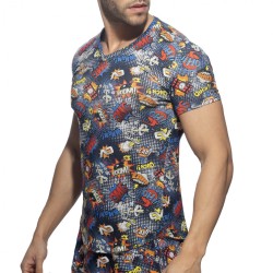 Addicted Comic V-Ausschnitt T-Shirt AD1086 | Addicted Österreich – schneller Versand
