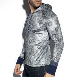 ES Collection Samt Blumen Hoodie SP262 | Addicted Österreich – schneller Versand