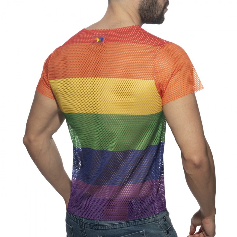 Addicted Mesh Rainbow T-Shirt AD1167 | Addicted Österreich – schneller Versand