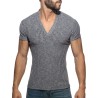 Addicted Jeans Rib Knit Polo Shirt AD1472 | Addicted Austria – fast delivery