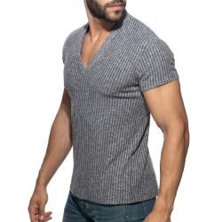 Addicted Jeans Rib Knit Polo Shirt AD1472 | Addicted Austria – fast delivery