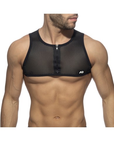 Addicted Netz-Reißverschluss Crop Top AD998 Addicted Netz-Reißverschluss Crop Top AD998