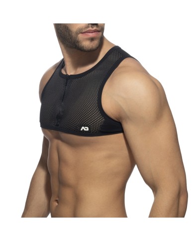 Addicted Netz-Reißverschluss Crop Top AD998 Addicted Netz-Reißverschluss Crop Top AD998