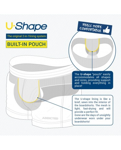 Addicted Regenbogen Badeshorts ADS239