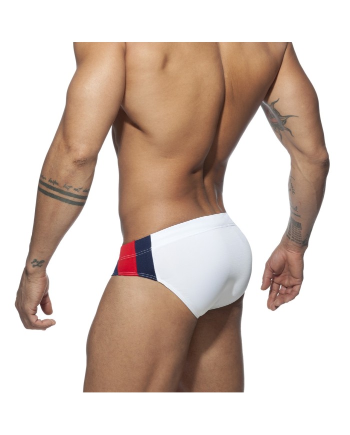 Addicted  Gestreifter Basic Badeslip ADS211