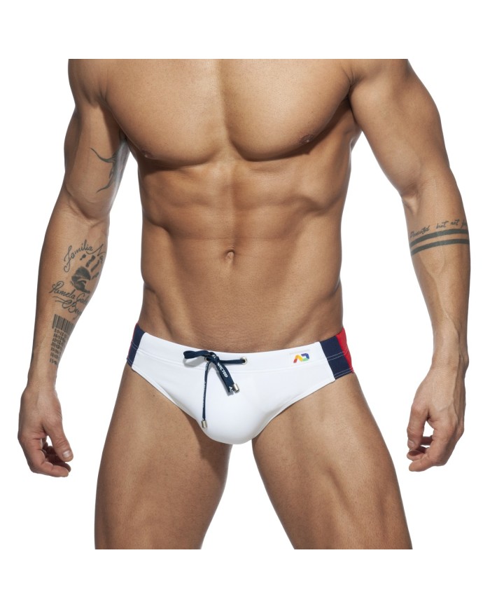 Addicted  Gestreifter Basic Badeslip ADS211