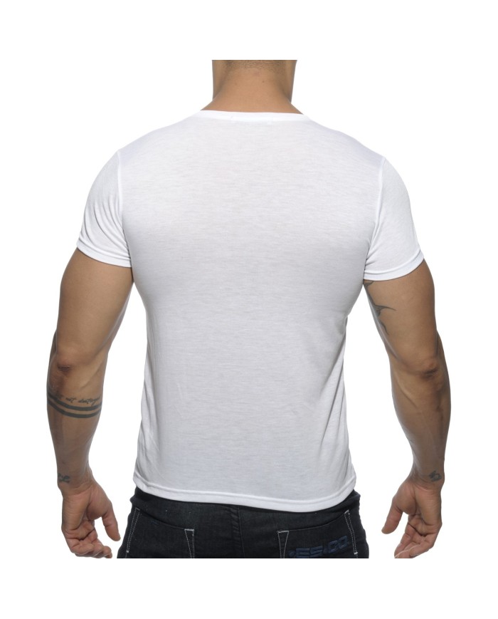 Addicted Basic T-Shirt mit V-Ausschnitt AD423