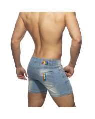 Addicted Kurze Jeans mit Regenbogenband AD991