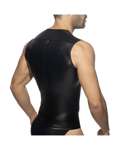 Addicted Fetisch Lederweste mit Reißverschluss AD1036