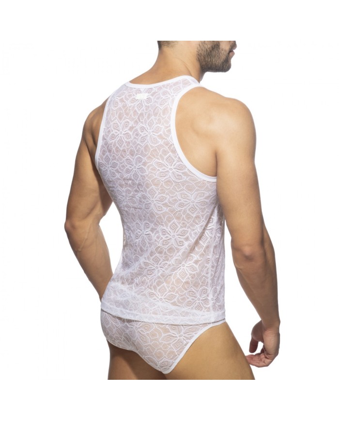 Addicted Spitzen Tanktop mit Blumenmuster AD1077