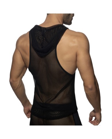 Addicted Armelloser Netz Kapuzenpullover AD968