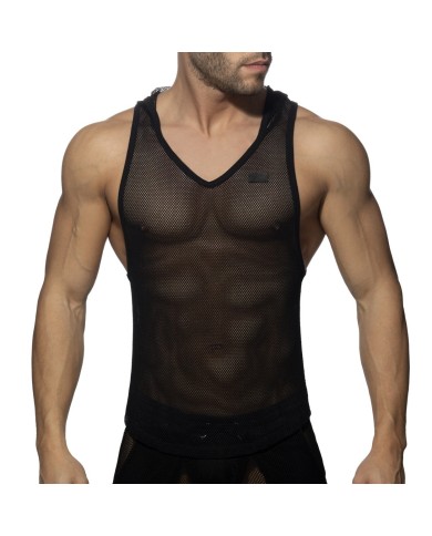 Addicted Armelloser Netz Kapuzenpullover AD968