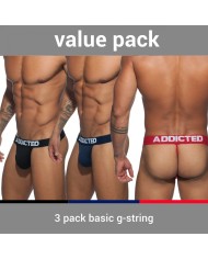 Addicted Tommy 3er-Pack Jockstrap AD1010P