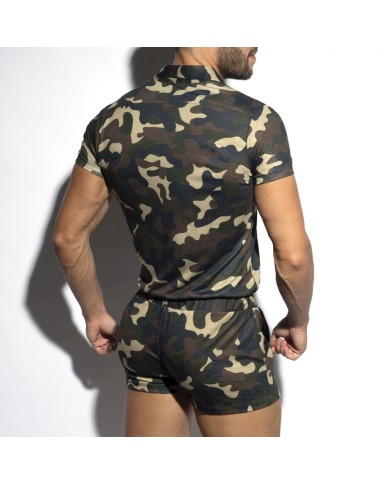 ES Collection Sleeves Camo Bodysuit SP291