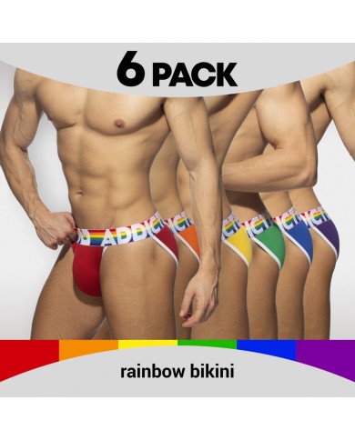 Addicted 6 Pack Rainbow Bikini AD1146