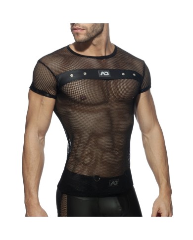 Addicted Mesh Mixed T-shirt ADF123