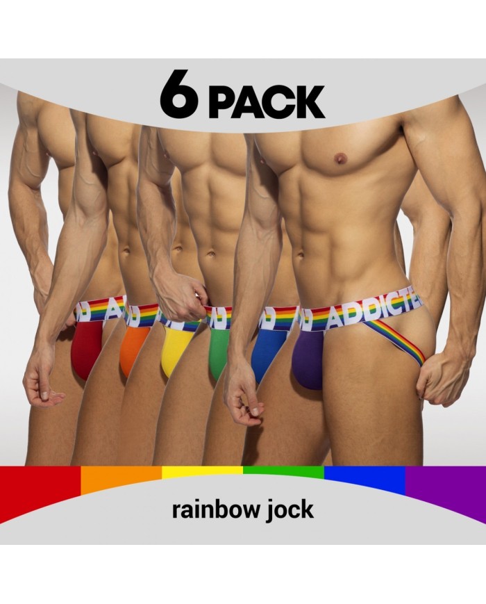 Addicted 6 Pack Rainbow Jock AD1144
