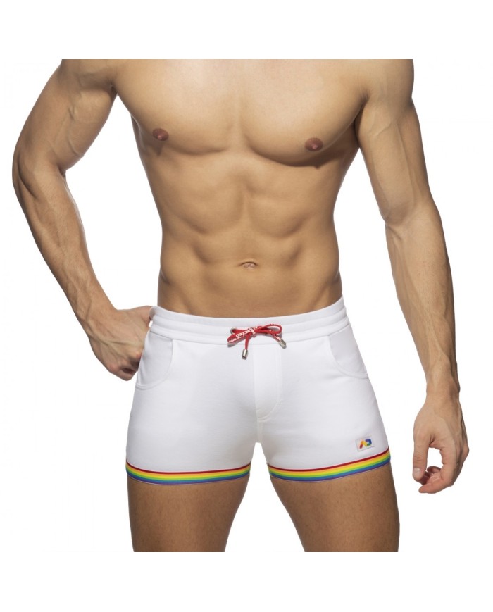 Addicted Rainbow Tape Cotton Shorts AD1147