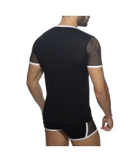 Addicted Mesh Striped T-shirt ADF166