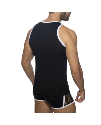 Addicted Mesh Striped Tank Top ADF167