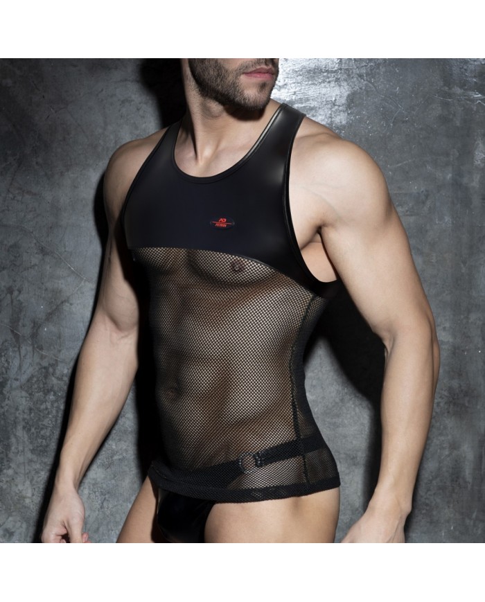 Addicted Rub Mesh Tank Top ADF178