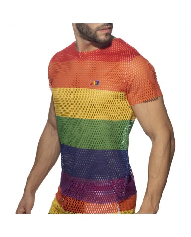 Addicted Mesh Rainbow T-shirt AD1167