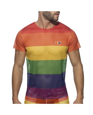 Addicted Mesh Rainbow T-shirt AD1167