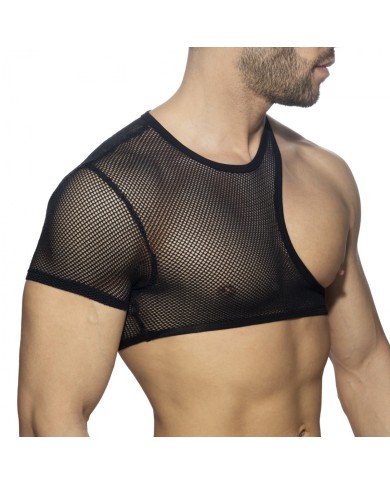 Addicted Irregular Mesh Crop Top ADF163